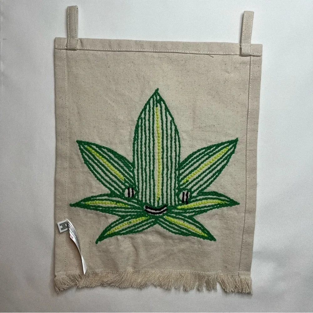 Urban Outfitters Mini Tufted Flag Textured Mary Jane 100% Cotton Tapestry NWT